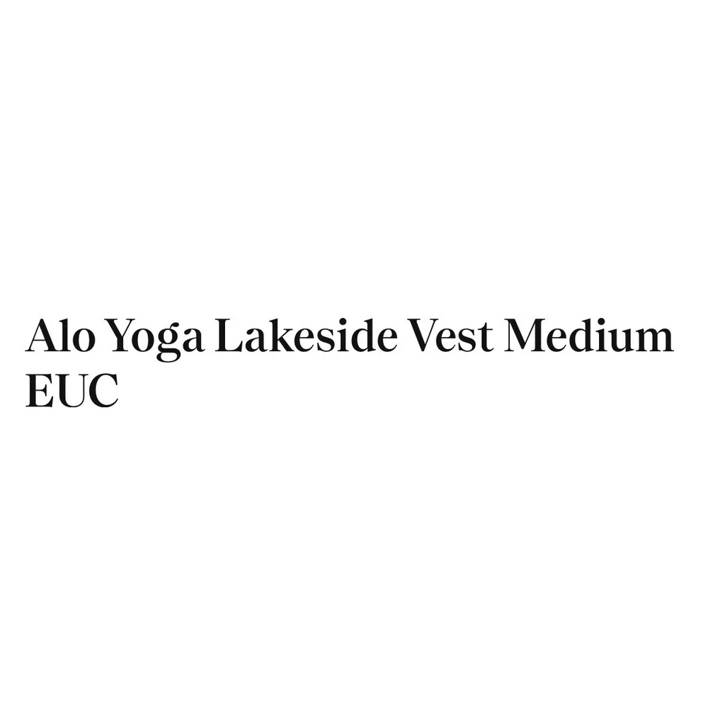 ALO Yoga measurements are